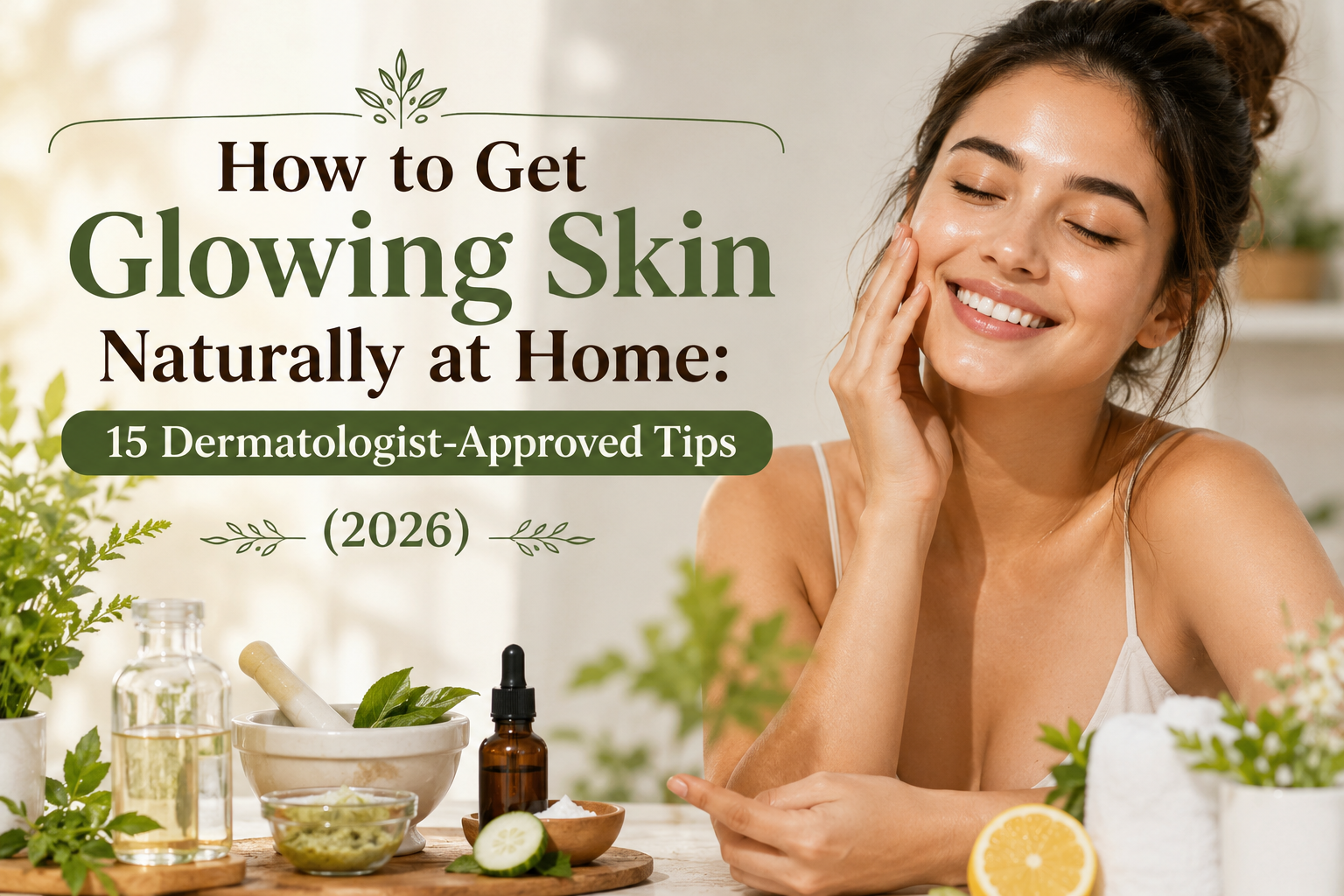 How to Get Glowing Skin Naturally at Home: 15 Dermatologist-Approved Tips (2026)